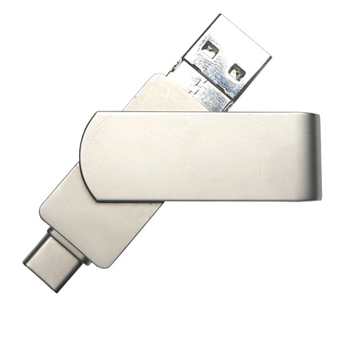 Clé USB 4en1 OTG 01 USB 2.0 Flash Disk 32 Go Argent
