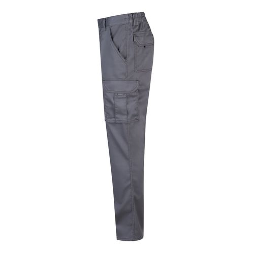 VL LUGH. Pantalon stretch, multipoches (240g/m²) en coton (46%), EME (38%) et polyester (16%)