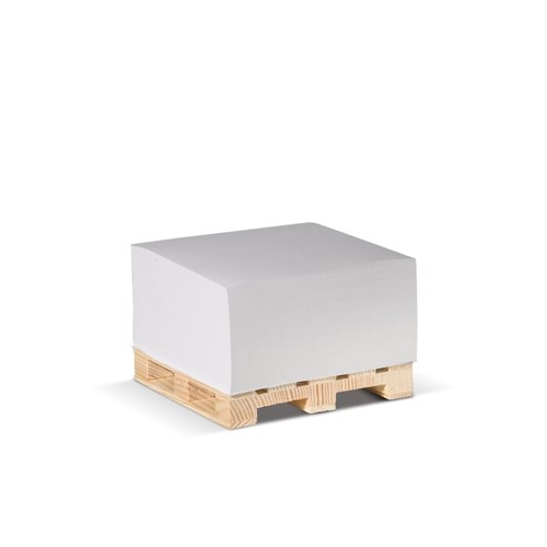 Cube pad 10x10x5cm on wooden pallet Cube pad 10x10x5cm on wooden pallet