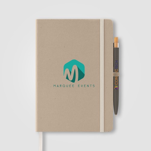 Terra Bloc-notes à couverture rigide en carton de lait recyclé - A5 et Stylo Reborn Set Terra Bloc-notes à couverture rigide en carton de lait recyclé - A5 et Stylo Reborn Set