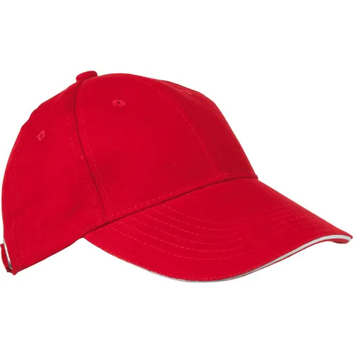 6-panel sandwich katoenen baseballcap