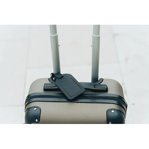 Globefind RCSrPolyester luggage tag with worldwide locating