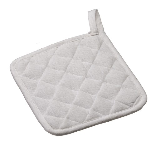 Recycled cotton kitchen pot holder with hooking loop Recycled cotton kitchen pot holder with hooking loop