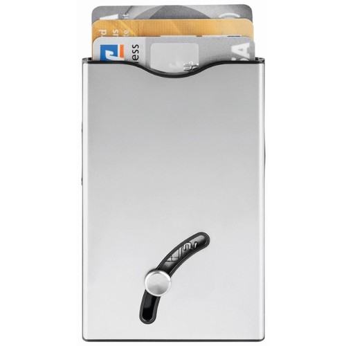 Blackmaxx® Security card holder "CardSafeOneTouch" silver Blackmaxx® Security card holder "CardSafeOneTouch" silver