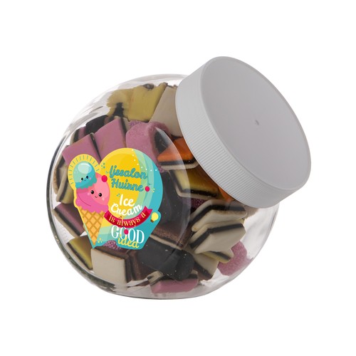 Medium glass jar 0,9 liter
