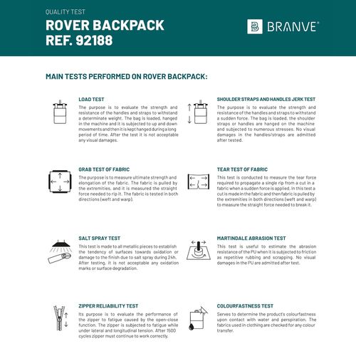 ROVER BACKPACK II. Backpack in fabric and PU ROVER BACKPACK II. Backpack in fabric and PU