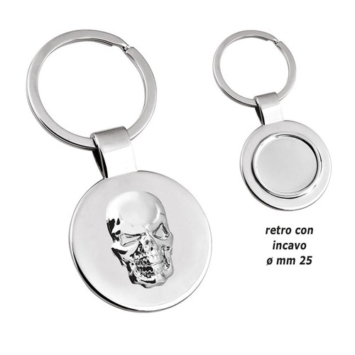 PORTE-CLE´S TÊTE DE MORT AVEC CREUX