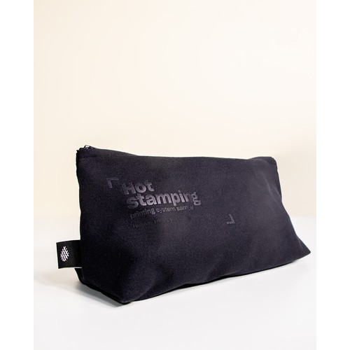 Pouch in suede fabric for hot stamping Pouch in suede fabric for hot stamping