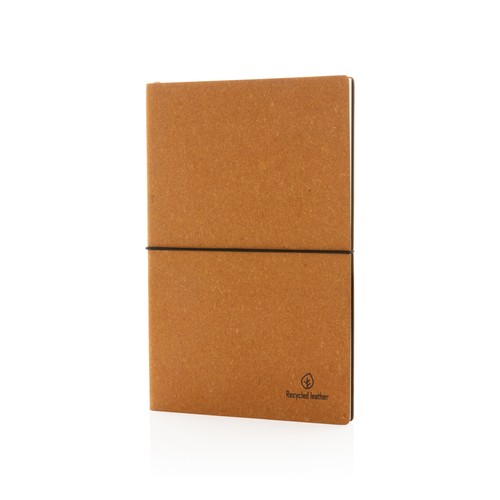 A5 GRS recycled leather notebook