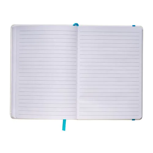 Bloc note avec élastique et feuille de papier à ligne Bloc note avec élastique et feuille de papier à ligne