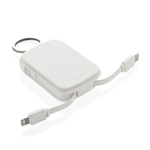 Nexo RCS keychain 2000 mah powerbank with integrated cables