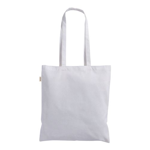 120 g/m2 recycled cotton shopper bag, long handles.