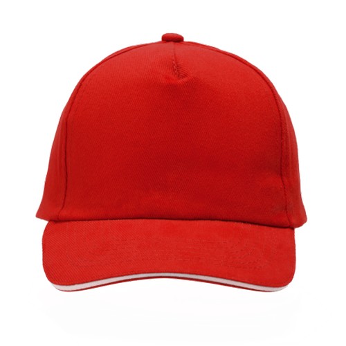 Cap 5 panel brushed klittenbandsluiting Cap 5 panel brushed klittenbandsluiting