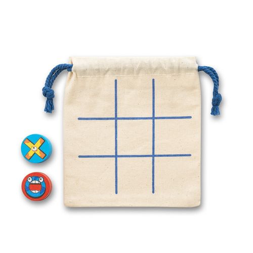 CROSSES. Klassiek 10-delig houten boter-kaas-en-eieren spel