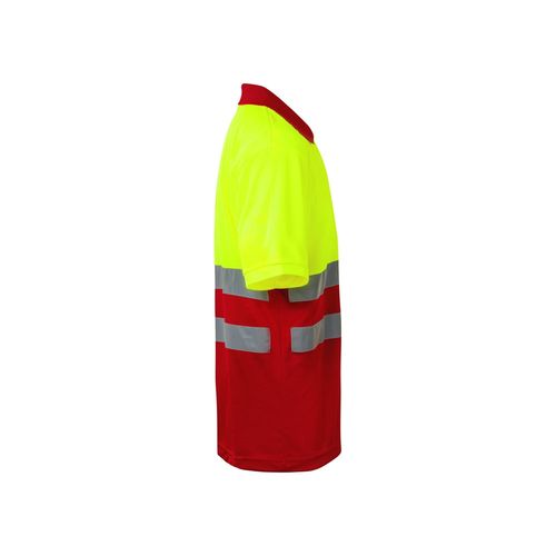 VL CUPID LARGE. Polo bicolore (160g/m²) à manches courtes, en polyester (100%)