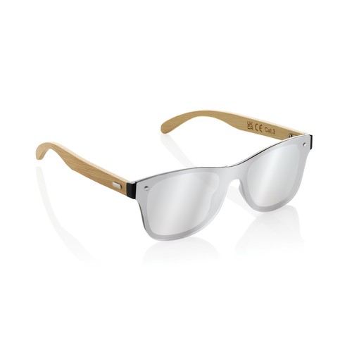Prism RCS recycled plastic sunglasses with bamboo frame Prism RCS recycled plastic sunglasses with bamboo frame