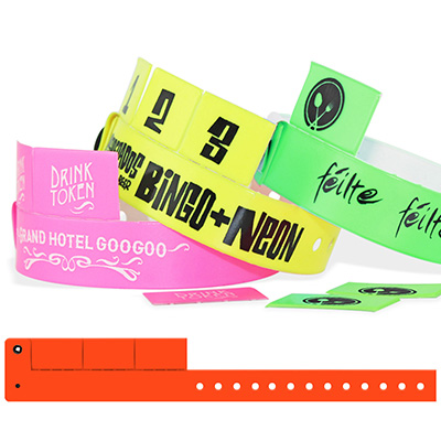 3-Tab Vinyl wristbands 19 mm - One-Colour Print 3-Tab Vinyl wristbands 19 mm - One-Colour Print