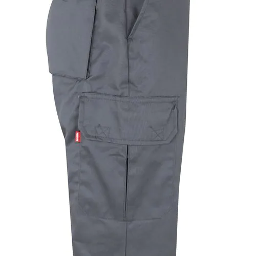 VL ATHENA. Two-tone twill trousers (210g/m²), lined, multi-pocket, in cotton (20%) and polyester (80%)