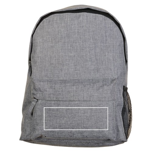 300D melange polyester backpack