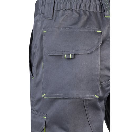 VL HEMERA. Two-tone, multi-pocket stretch Bermuda shorts (240g/m²), in cotton (46%), EME (38%) and polyester (16%)