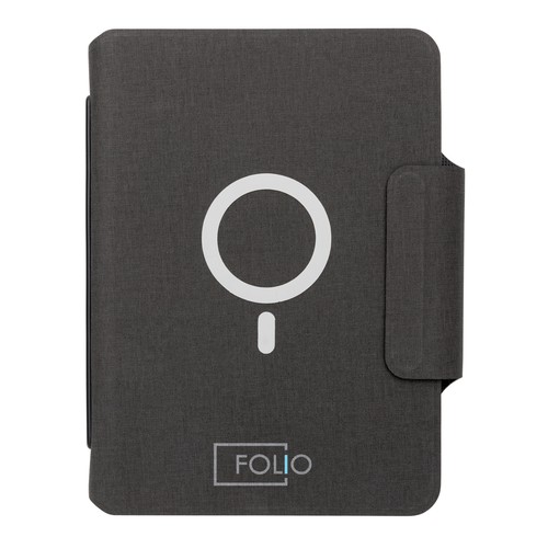 Libreta Artic magnética A5 con carga inalámbrica 10W