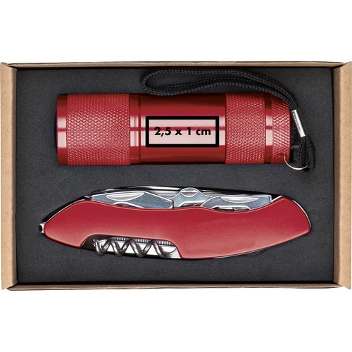 Zaklamp en zakmes-set Dover