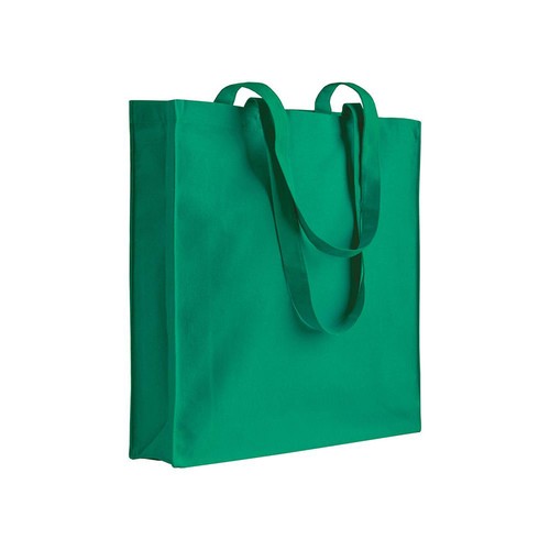 280 g/m2 canvas shopping bag, long handles and gusset