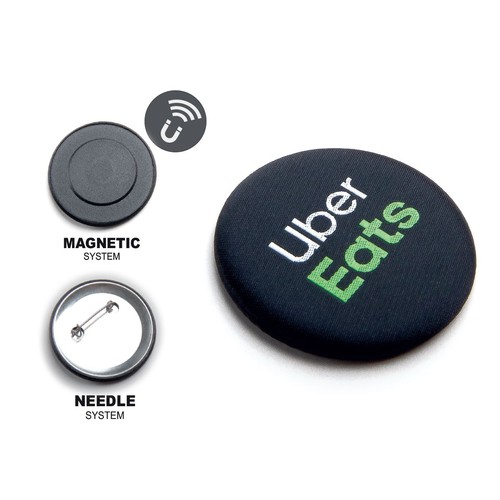 50MM TEXTIL BADGE (BASE + 2 COLOURS)