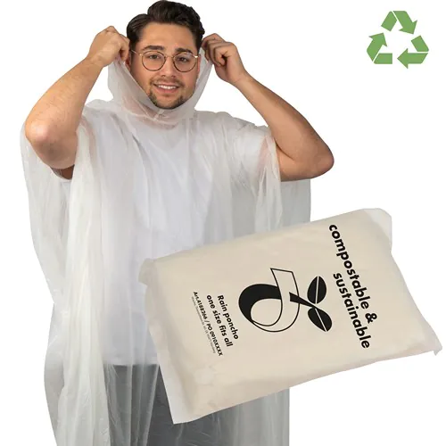 Poncho de pluie en PLA - compostable