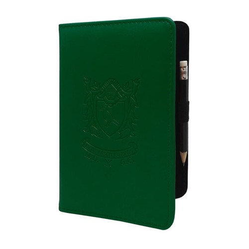 Leather scorecard holder embossed