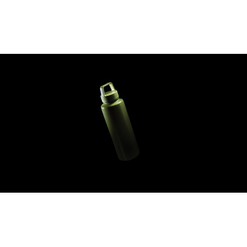 Bouteille 500ml en PP recyclé RCS et avec poignée
