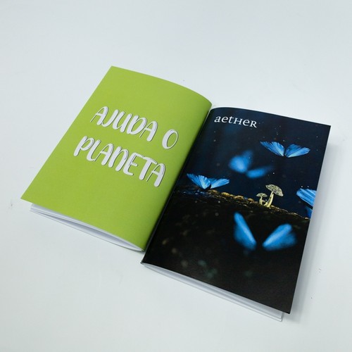 A5 BLOCK SEWED FROM CUSTOMIZABLE RECYCLED PAPER