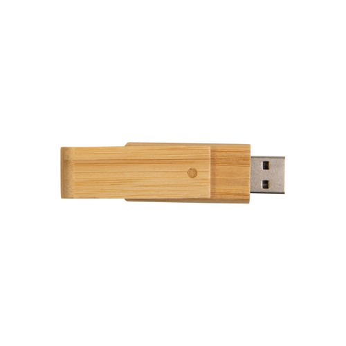 Llave giratoria USB de bambú de 4 Gb