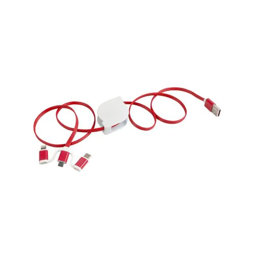 Cable d'alimentation USB type C, lightning, micro USB retractable