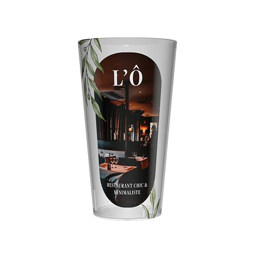 Gepersonaliseerde herbruikbare beker van 33 cl - Digital Saver