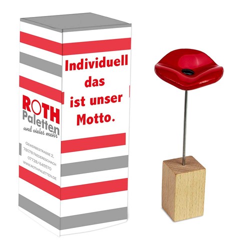 Handgemaakte glazen bloem - Pasen - rood