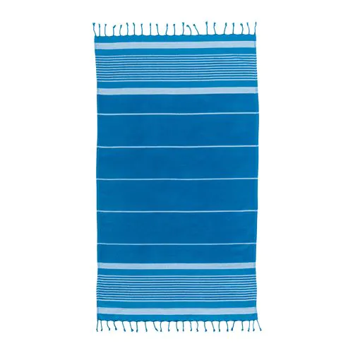 Serviette de plage en coton recyclé style fouta de 350 g/m2