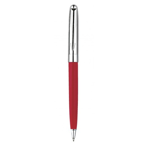 PEN METAL CHROMED/RED SHINY