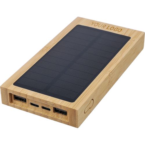 Bamboo solar power bank Elz Bamboo solar power bank Elz