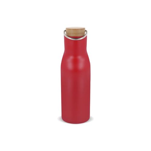 Isolier-Flasche mit Bambusdeckel, 500ml