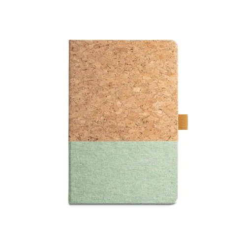 KLEE. A5 notebook in cork and linen with lined sheets KLEE. A5 notebook in cork and linen with lined sheets