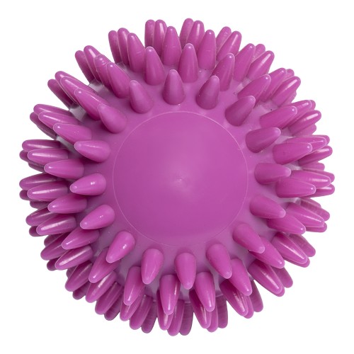 Balle de massage hérisson avec gaufrage rond (78 mm, couleur personnalisée), "Made in Germany"