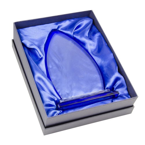 TRANSPARENTES BLAUES GLAS 190X120X10 MM