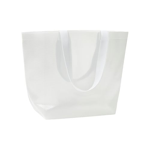 Transparente Shopper aus laminiertem PP 110 g/m2 Transparente Shopper aus laminiertem PP 110 g/m2