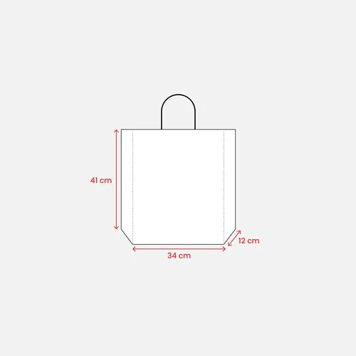 Bolsa de papel laminado mate 34x41x12 cm Bolsa de papel laminado mate 34x41x12 cm