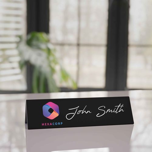 Table Name Plate Chalkboard 210 x 60 mm