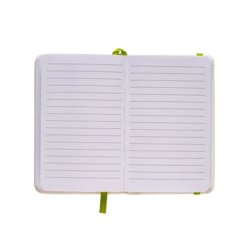 Bloc note avec élastique et feuille de papier à ligne