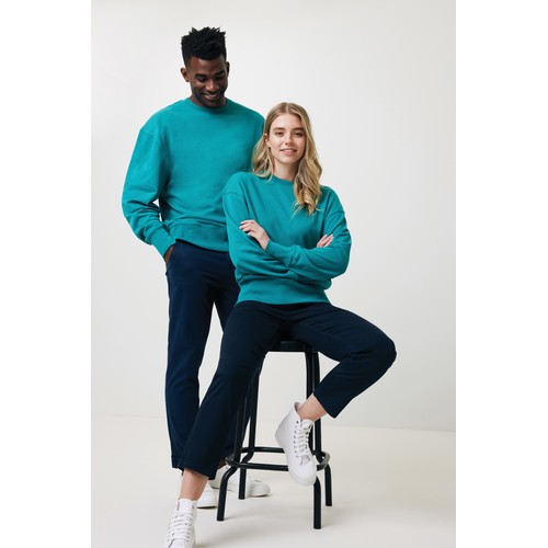IQONIQ Kruger Relax-Rundhals-Sweater aus recycelt. Baumwolle