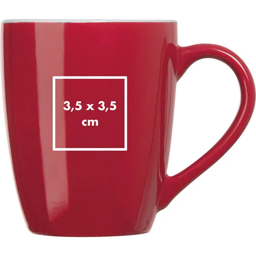 Colored ceramic cup