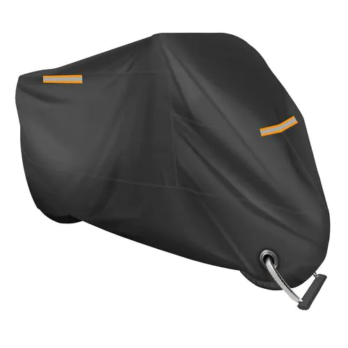 190T polyester motorbyke cover with reflective bands